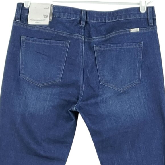 NWT Kancan Women's Blue Denim Jeans Size 11/29 Petite Flare Leg Stretch Mid Rise - Picture 4 of 14
